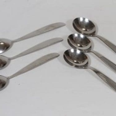 Hackman Scandia lusikat, teräs, 6 kpl, suunnittelija Kaj Franck, teräs