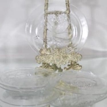 Nuutajärvi Pioni lautaset, pieni, 4 kpl, suunnittelija Oiva Toikka, pieni