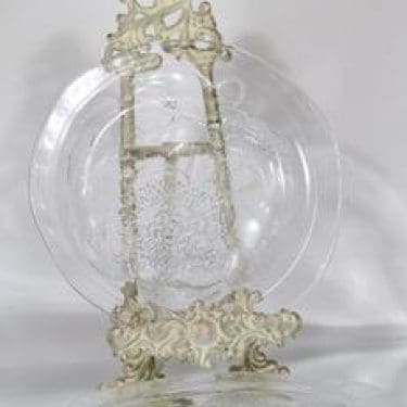 Nuutajärvi Pioni lautaset, matala, 2 kpl, suunnittelija Oiva Toikka, matala