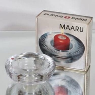 Iittala Maaru tuikkulyhty, kirkas, suunnittelija Tapio Wirkkala,