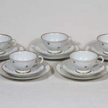 Arabia Apila kahvikupit ja lautaset, 5 kpl, suunnittelija , painokoriste