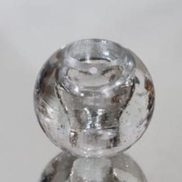 Iittala Arkipelago kynttilänjalka, kirkas, suunnittelija Timo Sarpaneva, massiivinen