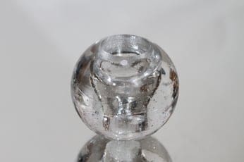 Iittala Arkipelago kynttilänjalka, kirkas, suunnittelija Timo Sarpaneva, massiivinen