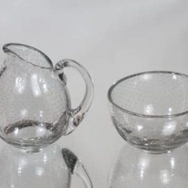 Nuutajärvi GN 28 sokerikko ja kermakko, kirkas, suunnittelija Gunnel Nyman,