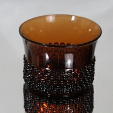 Nuutajärvi Näppyläkulho kulho, ruskea, suunnittelija Saara Hopea,