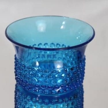 Nuutajärvi Näppyläkulho kulho, turkoosi, suunnittelija Saara Hopea,