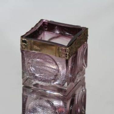 Turun Hopea Studio Sarpaneva maljakko, signeerattu, suunnittelija Pentti Sarpaneva, signeerattu, pieni, pronssivanne