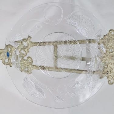 Nuutajärvi Pioni vati, kirkas, suunnittelija Oiva Toikka,