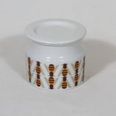 Arabia Pomona purnukka, hunaja, suunnittelija Raija Uosikkinen, hunaja, suuri, serikuva, retro