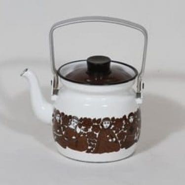 Finel Ritari kahvipannu, 0.6 l, suunnittelija Raija Uosikkinen, 0.6 l, pieni, serikuva