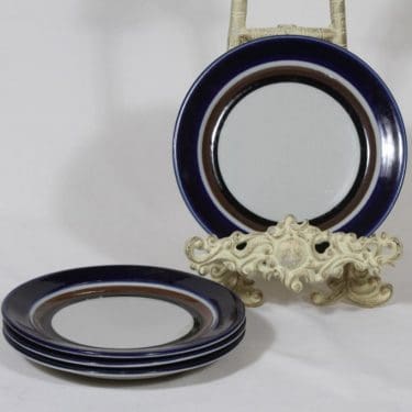 Arabia Saara lautaset, 4 kpl, suunnittelija Anja Jaatinen-Winquist, pieni, puhalluskoriste, retro