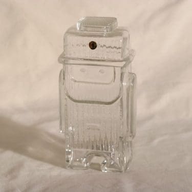 Riihimäen lasi Isoisä maljakko, kirkas, suunnittelija Helena Tynell,