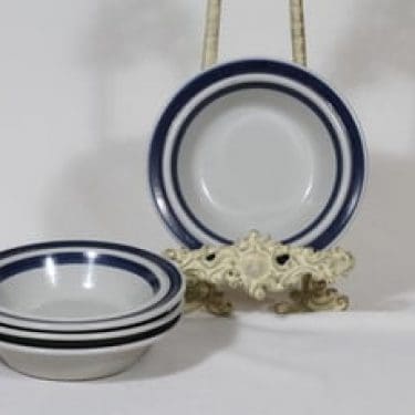 Arabia Anemone lautaset, syvä, 4 kpl, suunnittelija Ulla Procope, syvä