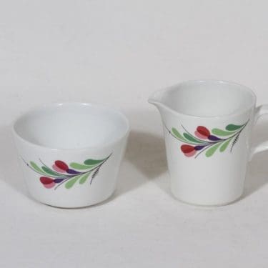 Arabia Hely sokerikko ja kermakko, suunnittelija , serikuva