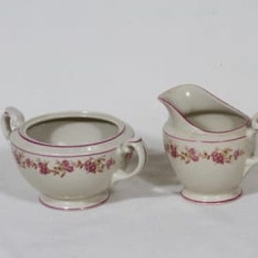 Arabia Anneli sokerikko ja kermakko, suunnittelija , siirtokuva