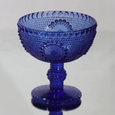 Riihimäen lasi Grapponia malja, jalallinen, suunnittelija Nanny Still, jalallinen