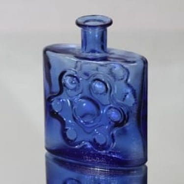 Riihimäen lasi Paukkurauta koristepullo, 50 cl, suunnittelija Erkkitapio Siiroinen, 50 cl