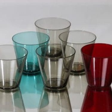 Nuutajärvi Kartio lasit, 10 cl, 6 kpl, suunnittelija Kaj Franck, 10 cl