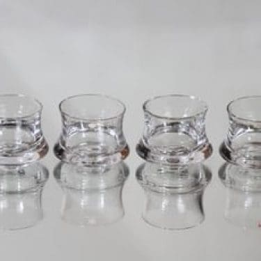 Iittala Romantica snapsilasit, kirkas, 4 kpl, suunnittelija Tapio Wirkkala, pieni