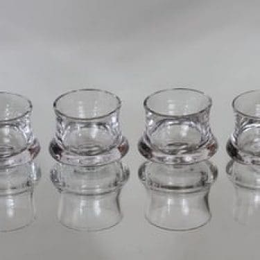 Iittala Romantica snapsilasit, kirkas, 4 kpl, suunnittelija Tapio Wirkkala, pieni