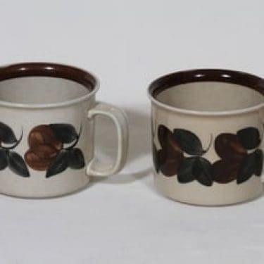 Arabia Ruija mukit, 40 cl, 2 kpl, suunnittelija Raija Uosikkinen, 40 cl, käsinmaalattu