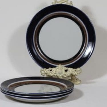 Arabia Saara lautaset, käsinmaalattu, 4 kpl, suunnittelija Anja Jaatinen-Winquist, käsinmaalattu