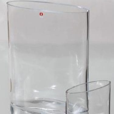 Iittala Ovalis maljakot, eri kokoja, 2 kpl, suunnittelija Tapio Wirkkala, eri kokoja