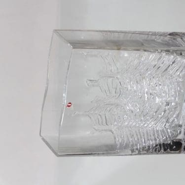 Iittala Kuusi maljakko, kirkas, suunnittelija Jorma Vennola,