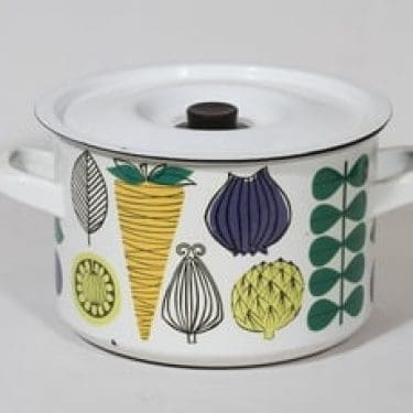 Finel Vegeta kattila, 3.5 l, suunnittelija Esteri Tomula, 3.5 l, suuri, serikuva, retro
