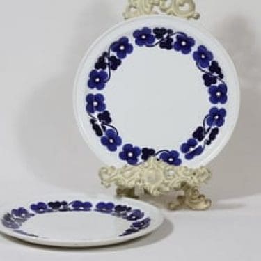 Arabia Aamu lautaset, matala, 2 kpl, suunnittelija Esteri Tomula, matala, serikuva, retro