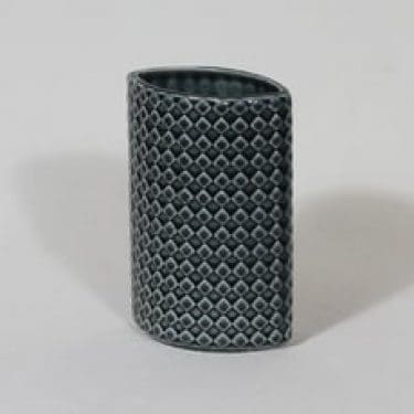 Arabia Harlekiini maljakko, turkoosi, suunnittelija Kaarina Aho, funktionalismi