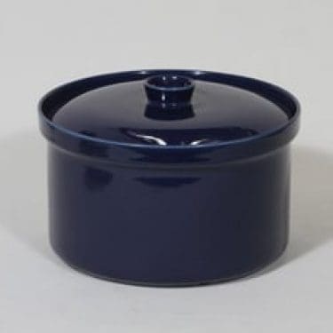 Arabia Kilta vuoka, sininen lasite, suunnittelija Kaj Franck,