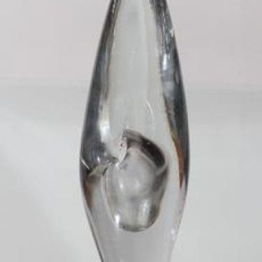 Iittala Orkidea taidelasi, kirkas, suunnittelija Timo Sarpaneva, massiivinen