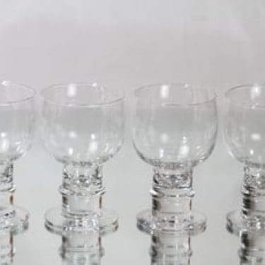 Nuutajärvi Herttua lasit, 35 cl, 4 kpl, suunnittelija Heikki Orvola, 35 cl