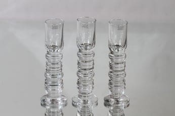 Nuutajärvi Jatsari lasit, 3 cl, 3 kpl, suunnittelija Oiva Toikka, 3 cl, pieni