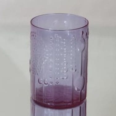 Nuutajärvi Flora maljakko, violetti, suunnittelija Oiva Toikka,