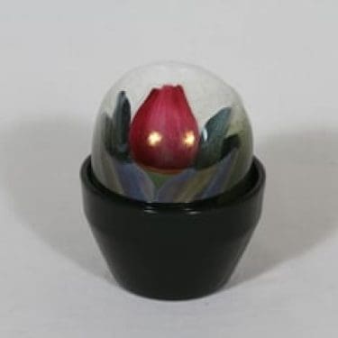 Arabia koriste-esine, käsinmaalattu, suunnittelija Heljä Liukko-Sundström, käsinmaalattu