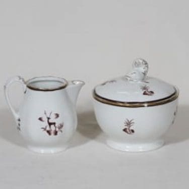 Arabia Diana sokerikko ja kermakko, suunnittelija , siirtokuva