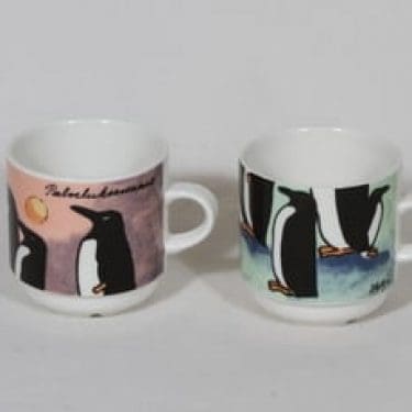 Arabia mukit, Kuppileikki, 2 kpl, suunnittelija Heljä Liukko-Sundström, Kuppileikki, serikuva