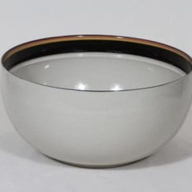 Arabia Reimari kulho, suunnittelija Inkeri Leivo, suuri, raitakoriste