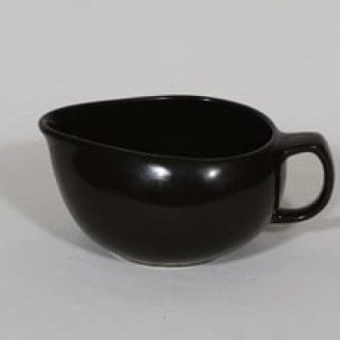 Arabia Kilta kastikekaadin, musta, suunnittelija Kaj Franck,