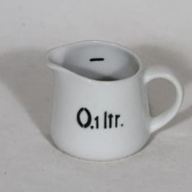 Arabia FL mittakaadin, 0.1 l, suunnittelija , 0.1 l, pieni, tekstikuvio