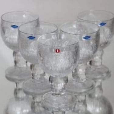 Nuutajärvi Pioni lasit, 14 cl, 5 kpl, suunnittelija , 14 cl