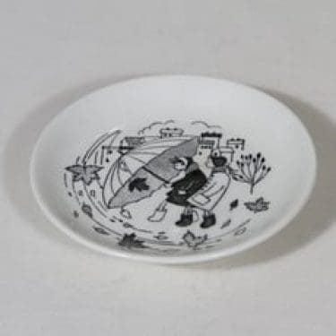 Arabia B koristelautanen, suunnittelija Raija Uosikkinen, pieni, kuparipainokoriste