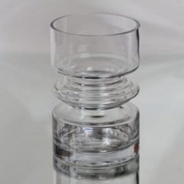 Riihimäen lasi Tiimalasi maljakko, kirkas, suunnittelija Nanny Still,