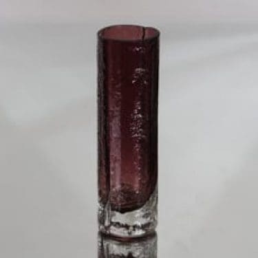 Riihimäen lasi 1456 maljakko, violetti, suunnittelija Tamara Aladin, pieni