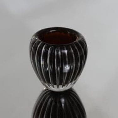 Nuutajärvi Kaisla taidelasi, happosigneerattu, suunnittelija Kaj Franck, happosigneerattu, pieni