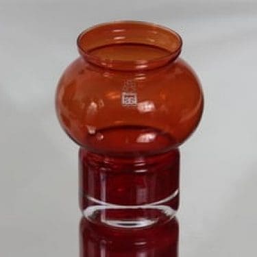 Riihimäen lasi Välkky kynttilälyhty, punainen, suunnittelija Tamara Aladin, pieni