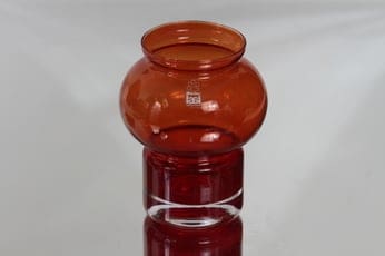 Riihimäen lasi Välkky kynttilälyhty, punainen, suunnittelija Tamara Aladin, pieni