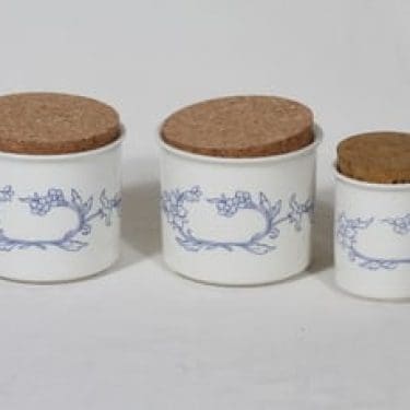 Arabia Sininen maustepurkit, 3 kpl, suunnittelija , serikuva
